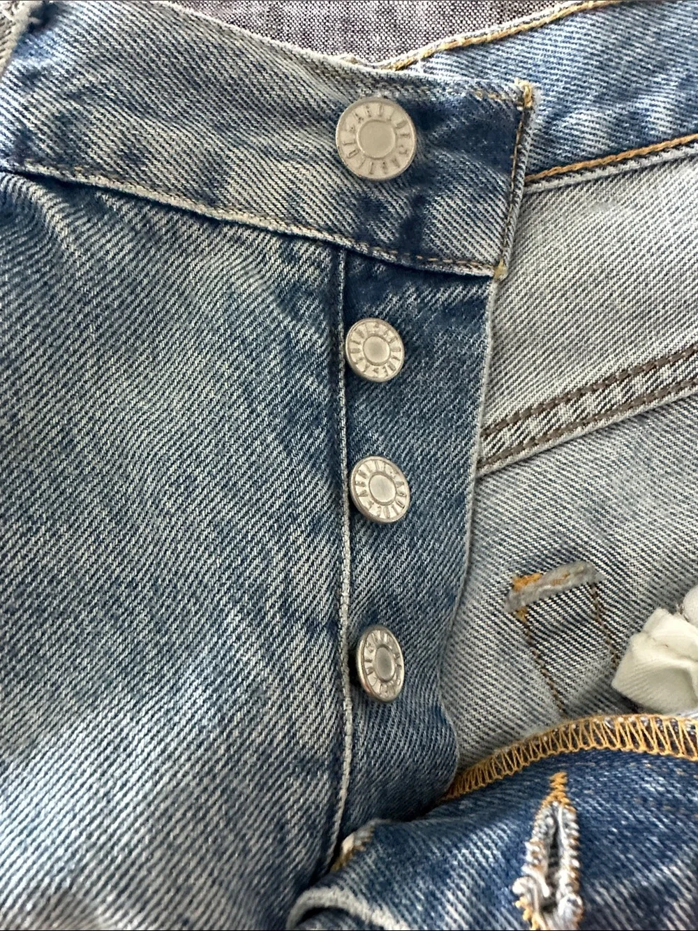 Agolde Parker Long Jean Shorts - Swapmeet wash sz 28